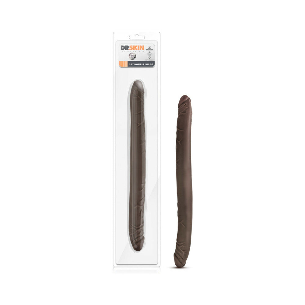 Blush Dr. Skin 16 inches Double Dildo Brown