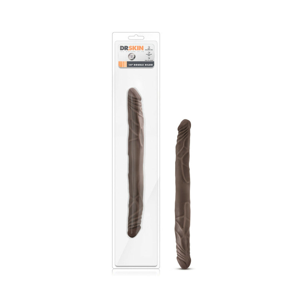 Blush Dr. Skin 14 inches Double Dildo Brown