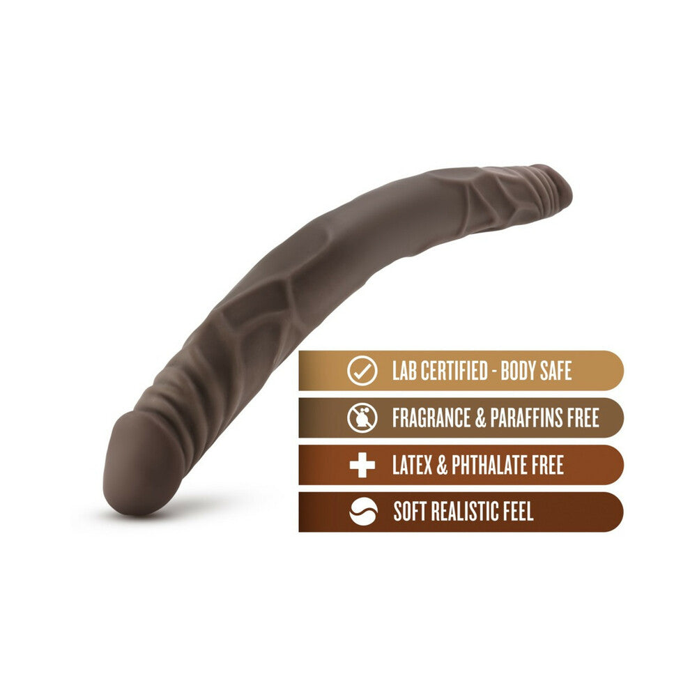 Blush Dr. Skin 14 inches Double Dildo Brown