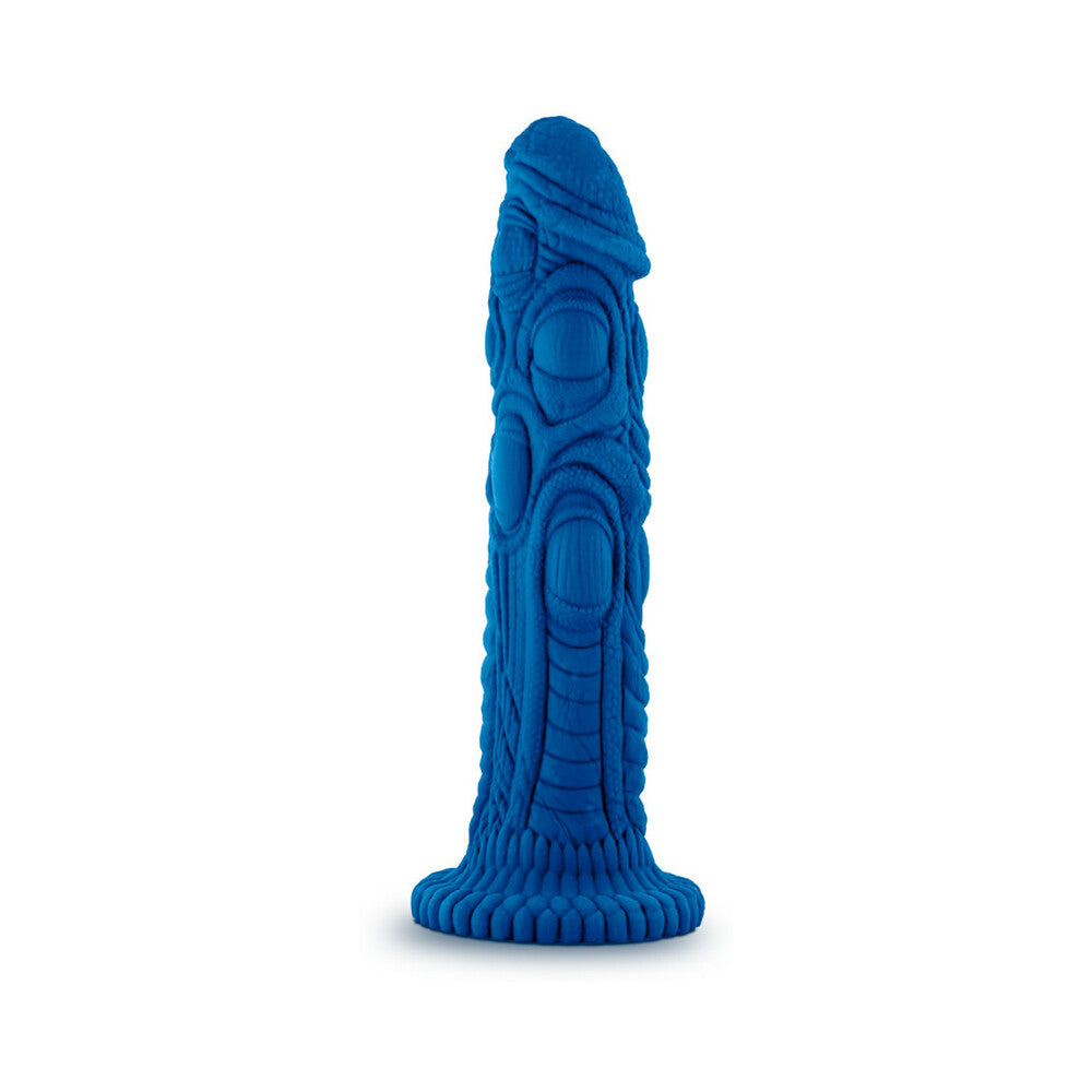The Realm Draken 7.5 inches Silicone Lock On Fantasy Dildo Blue