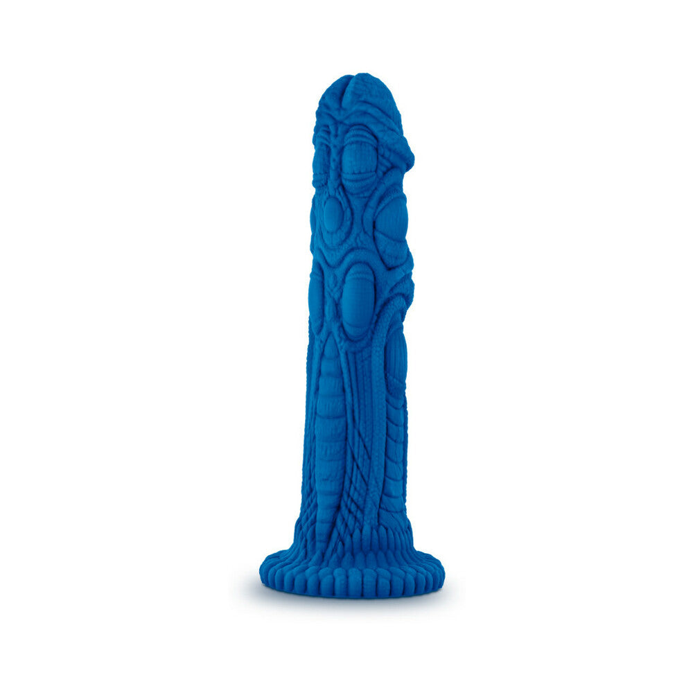 The Realm Draken 7.5 inches Silicone Lock On Fantasy Dildo Blue