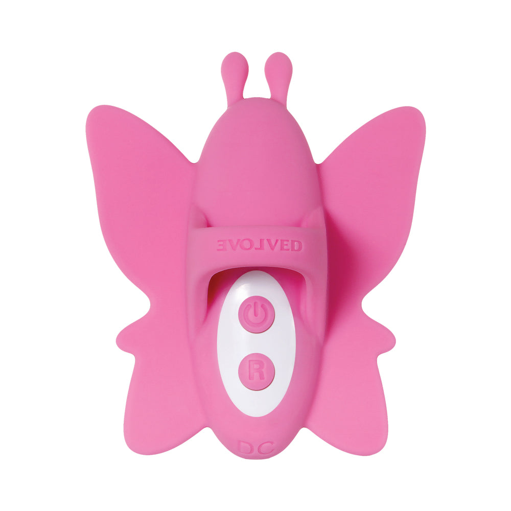 Evolved Double Date Rechargeable Silicone Vibrating Anal Plug and Clit Stimulator Couples Set Pink