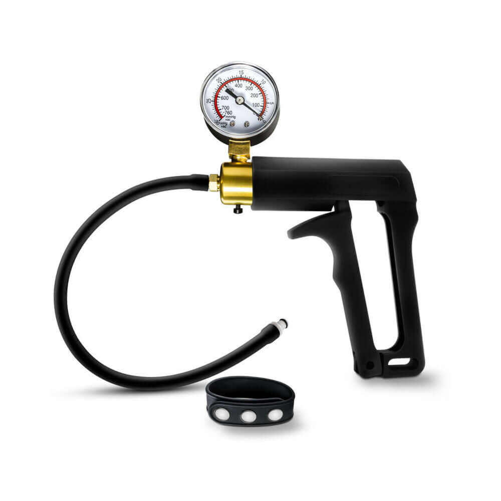 Performance Gauge Pump Trigger Accessory Kit with gauge, hose, and attachment for enhanced pumping sessions.