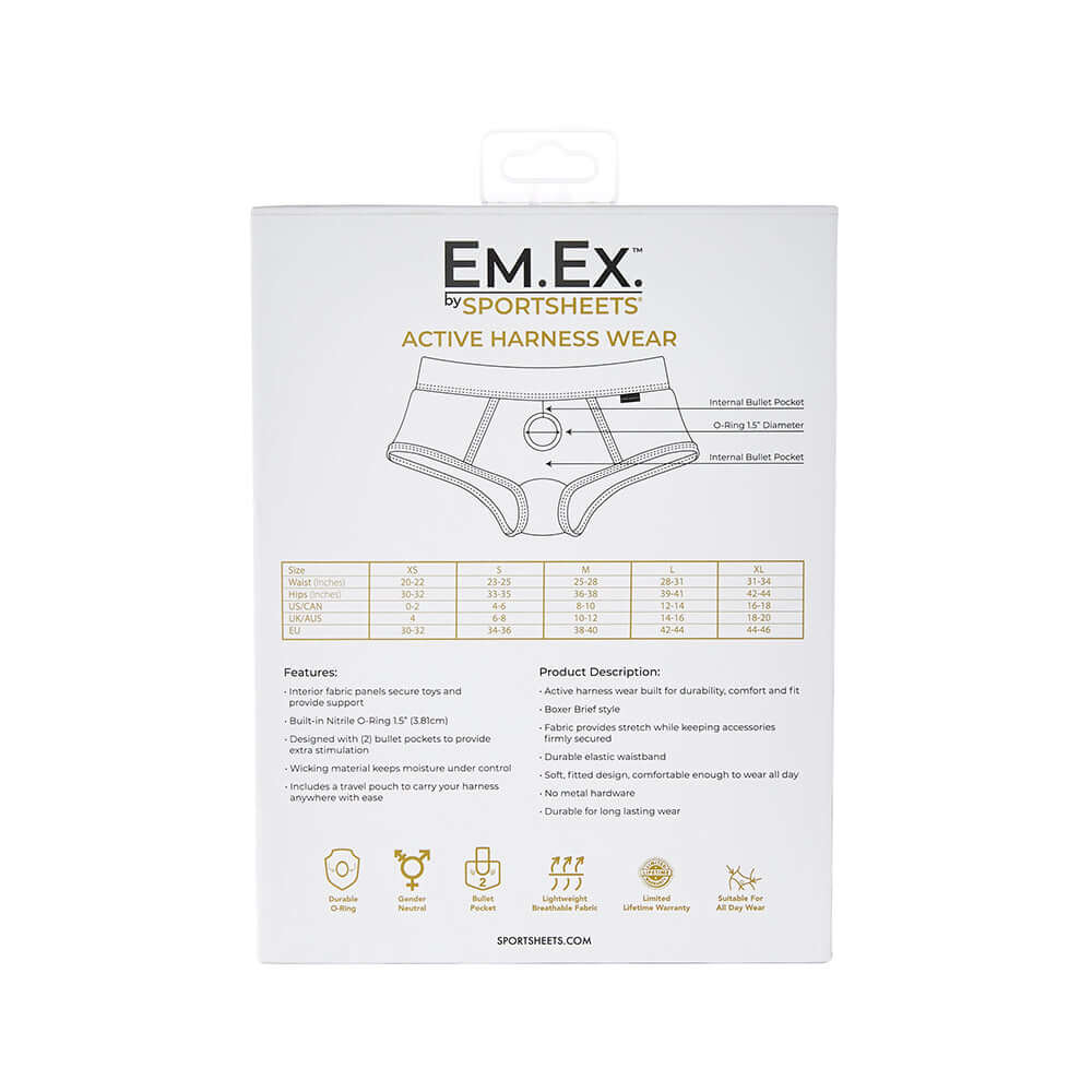Sportsheets Em.Ex. Fit Harness Navy L