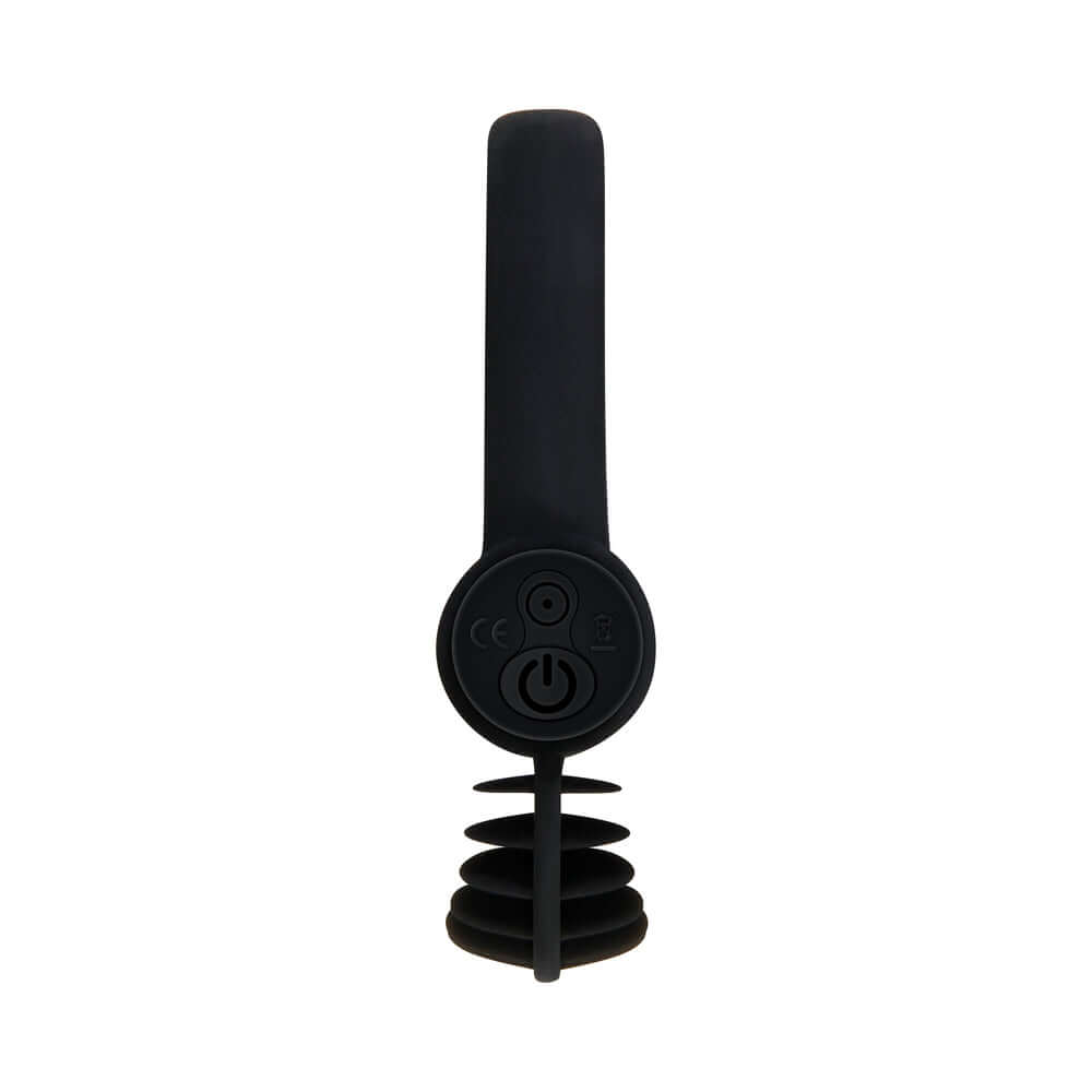 Zero Tolerance Bell Ringer Rechargeable Vibrating Flicking Silicone Cockring Black