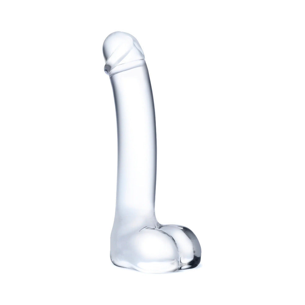 Glas 7 inches Realistic Curved Glass G-Spot Dildo