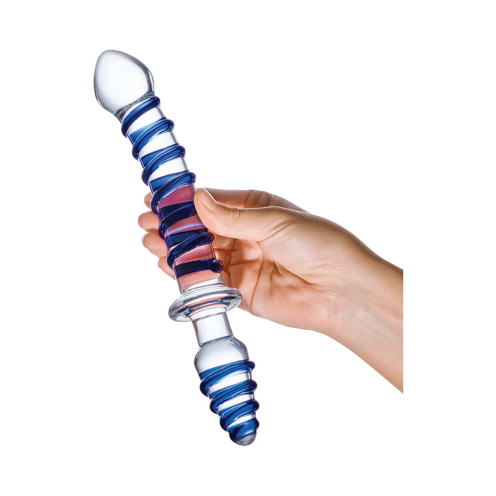 Glas 10 inches Mr. Swirly Double Ended Glass Dildo & Butt Plug