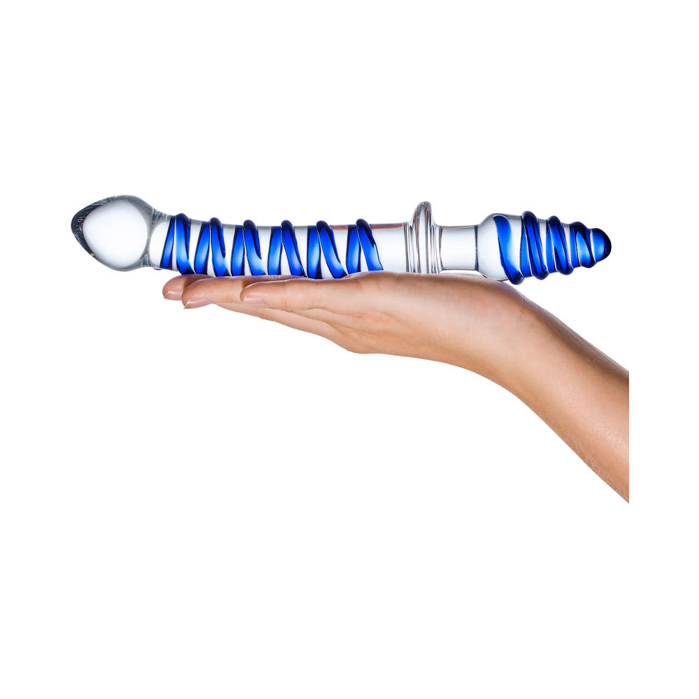 Glas 10 inches Mr. Swirly Double Ended Glass Dildo & Butt Plug