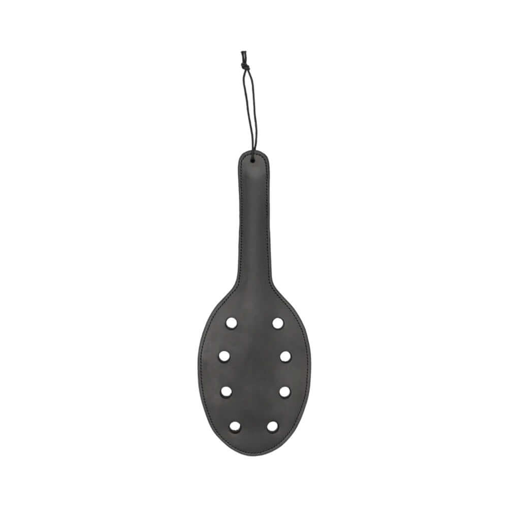 Ouch! Pain Saddle Leather 8-Hole Paddle Black