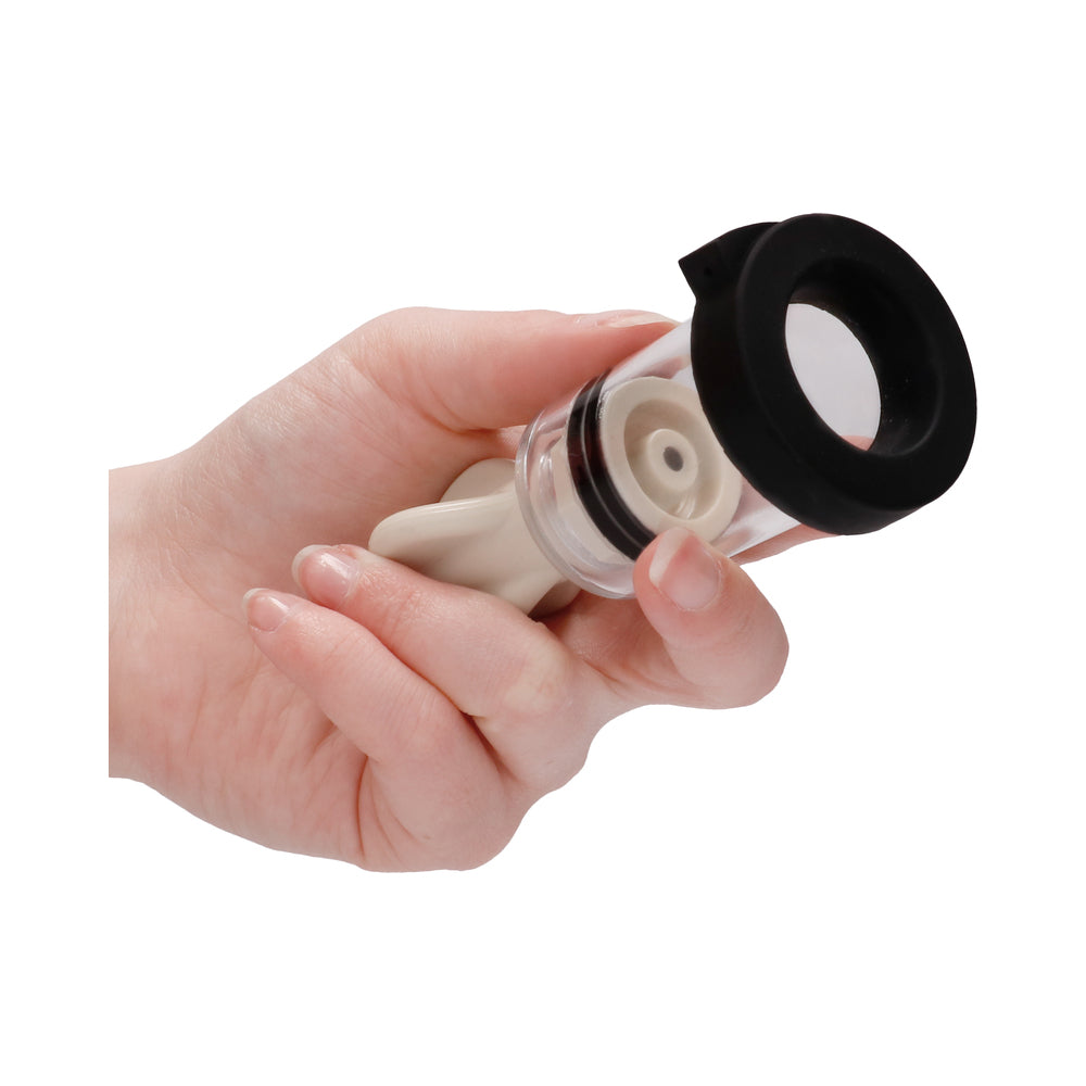 Shots ElectroShock Remote-Controlled E-Stimulation Nipple Suckers White