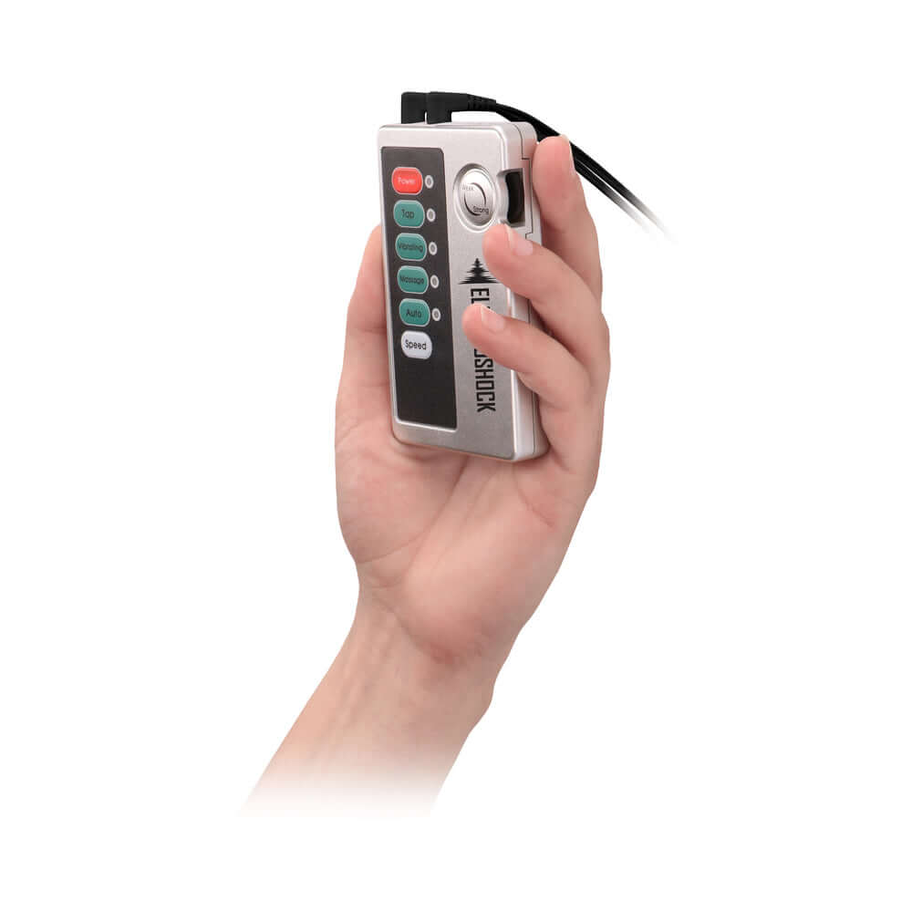 Shots ElectroShock Remote-Controlled E-Stimulation Nipple Suckers White