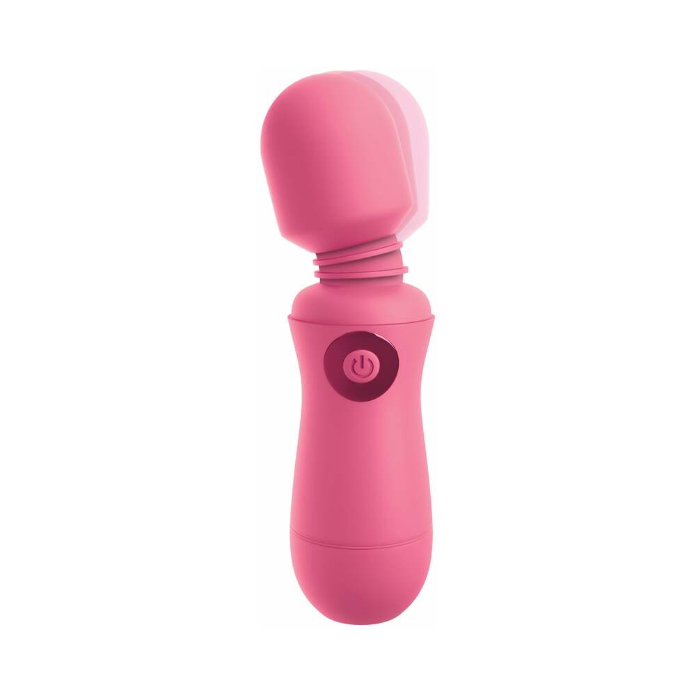 OMG! Wands #Enjoy Silicone Rechargeable Flexible Vibrating Wand Pink
