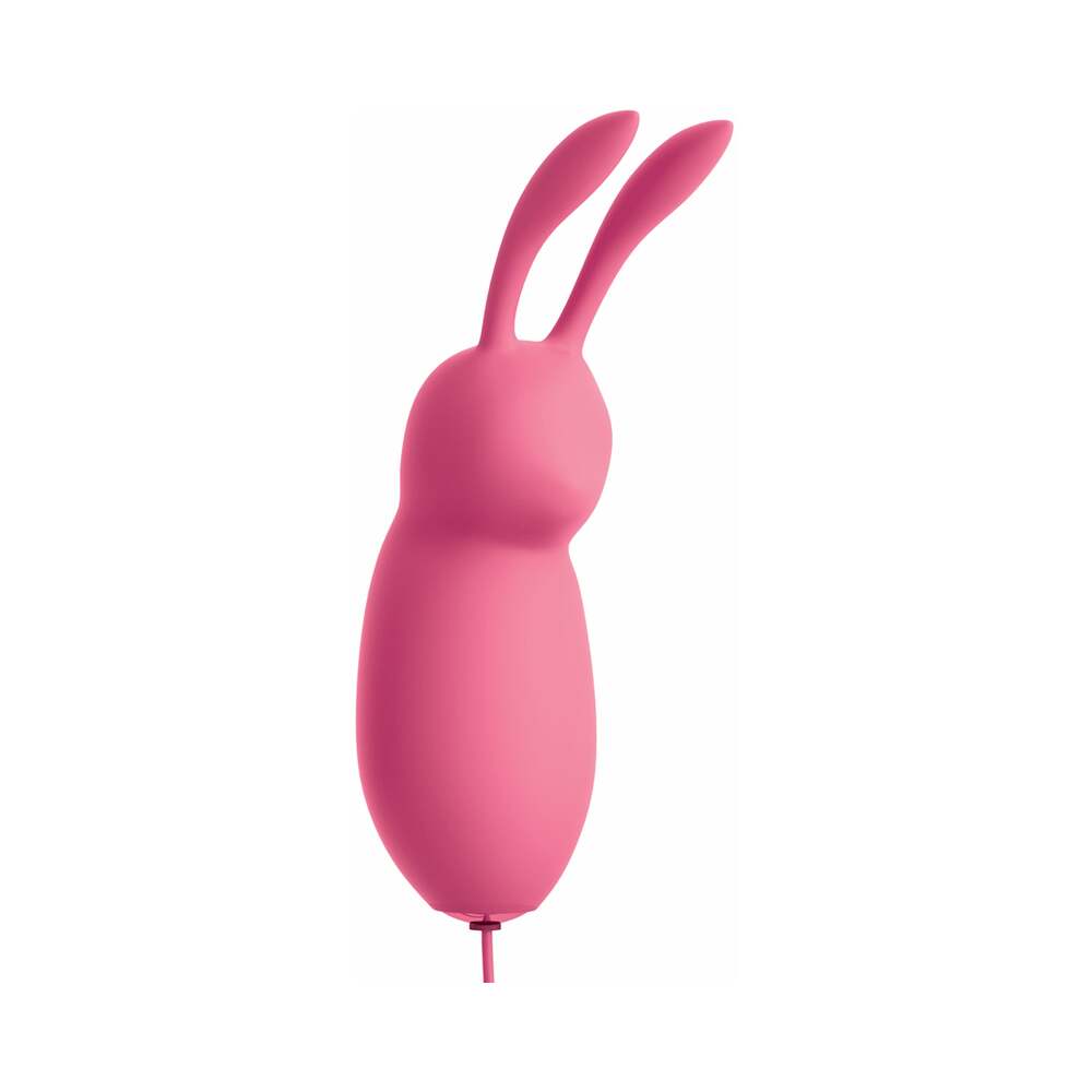OMG! Bullets #Cute USB-Powered Silicone Vibrating Bullet With Ears Pink