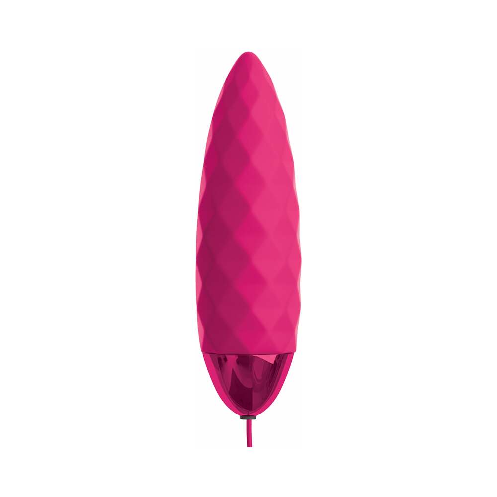 OMG! Bullets #Fun USB-Powered Silicone Vibrating Bullet Fuchsia