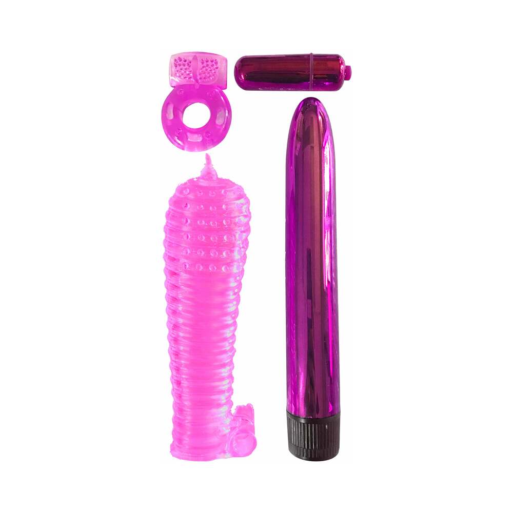 Classix 4-Piece Ultimate Pleasure Couple's Kit Pink