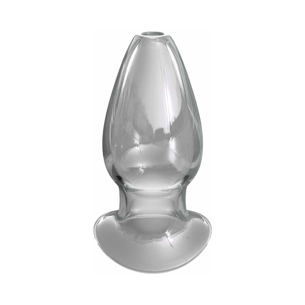 Anal Fantasy Elite Collection Mega Anal Gaper Glass Tunnel Plug Clear