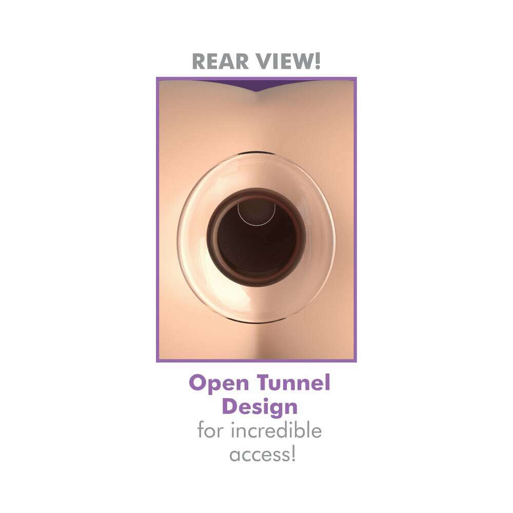 Anal Fantasy Elite Collection Mega Anal Gaper Glass Tunnel Plug Clear