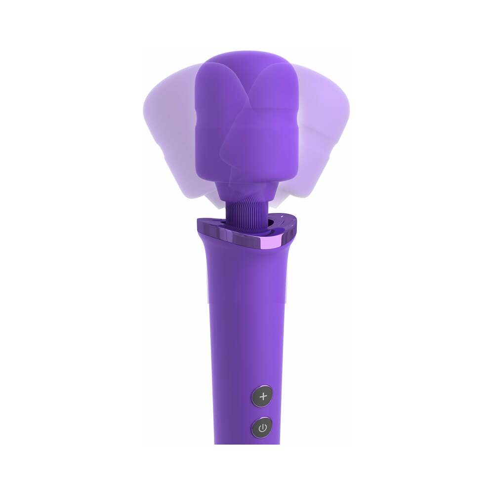 Fantasy For Her Her Rechargeable Power Wand Silicone Vibrator Purple