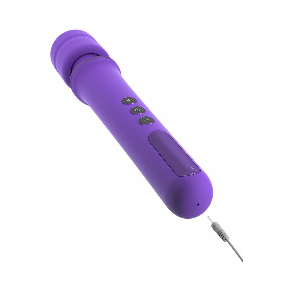 Fantasy For Her Her Rechargeable Power Wand Silicone Vibrator Purple