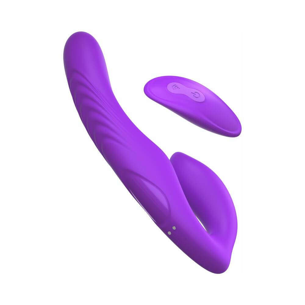 Fantasy For Her Her Ultimate Strapless Strap-On Purple with remote control for customizable pleasure.
