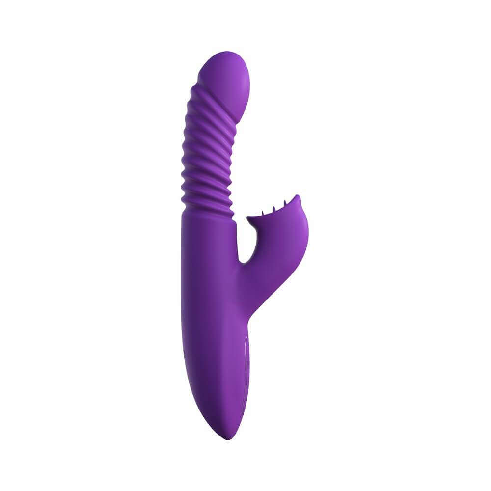 Fantasy For Her Rechargeable Silicone Ultimate Thrusting Clit Stimulate-Her Purple