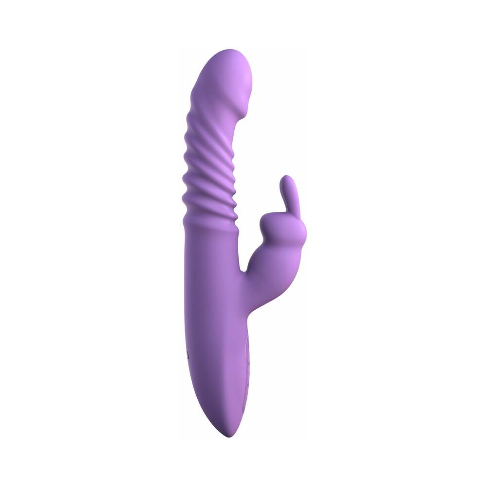 Fantasy For Her Rechargeable Her Thrusting Silicone Rabbit Vibrator Purple