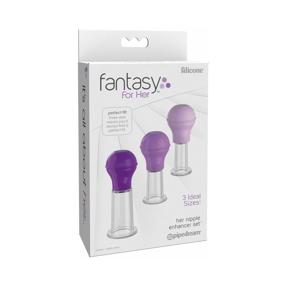 Fantasy For Her 3-Piece Her Nipple Enhancer Set Purple