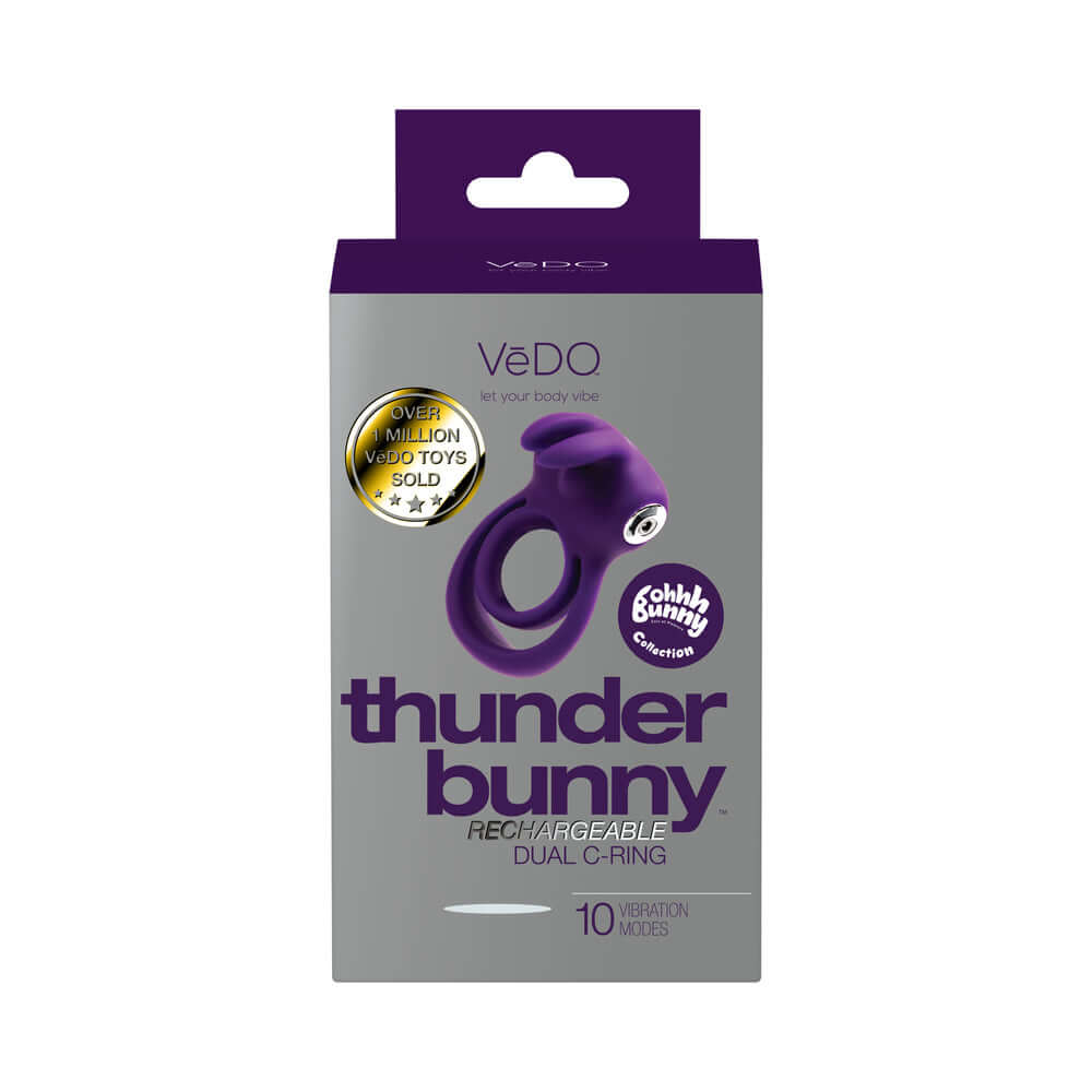 VeDO Thunder Bunny Rechargeable Dual C Ring Purple