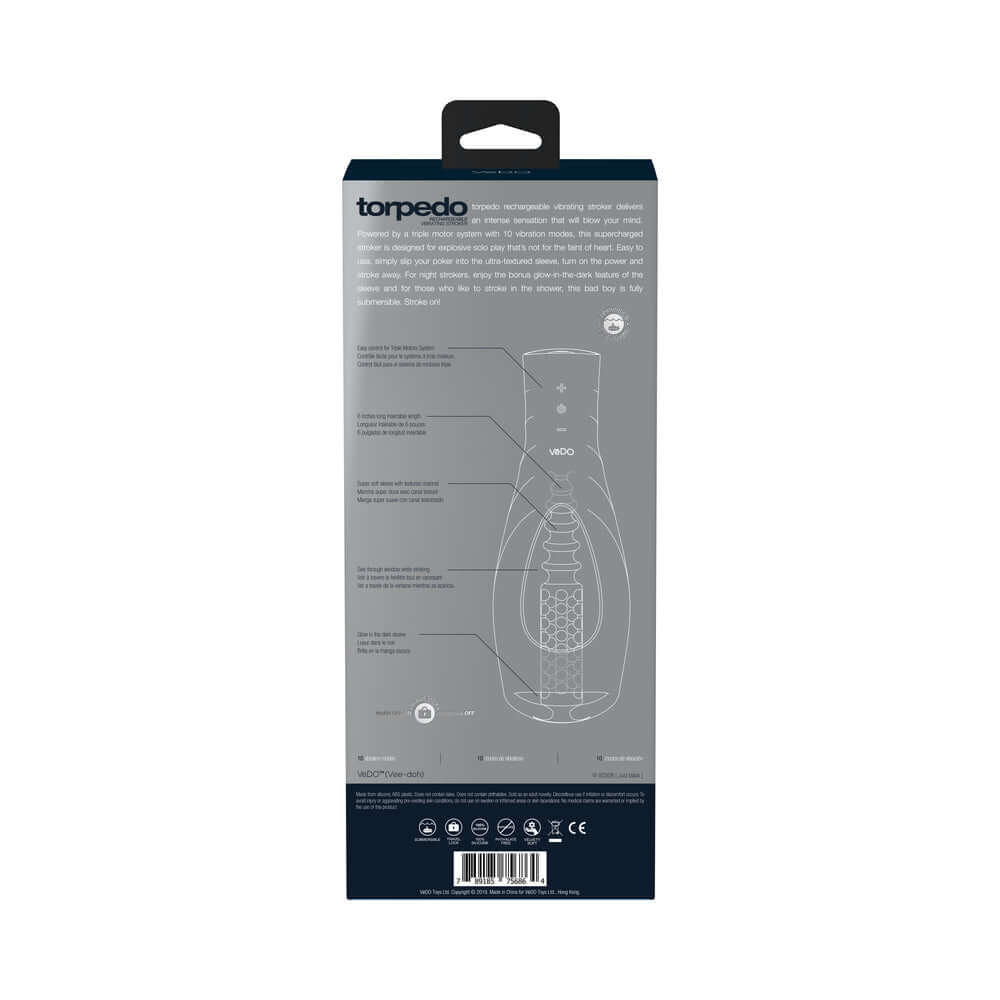 VeDO Torpedo Vibrating Stroker Black