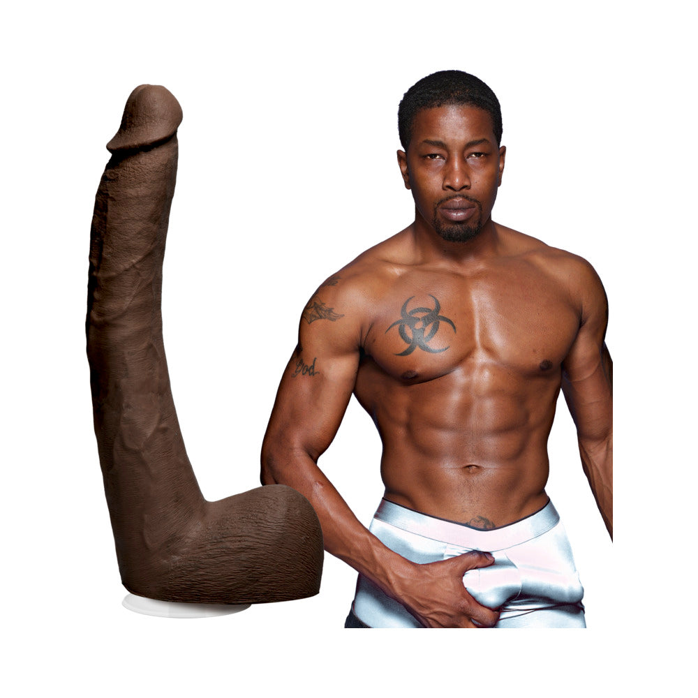 Signature Cocks Isiah Maxwell 10 Inches ULTRASKYN Cock Chocolate