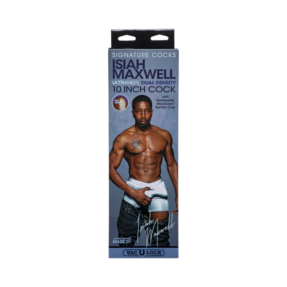 Signature Cocks Isiah Maxwell 10 Inches ULTRASKYN Cock Chocolate