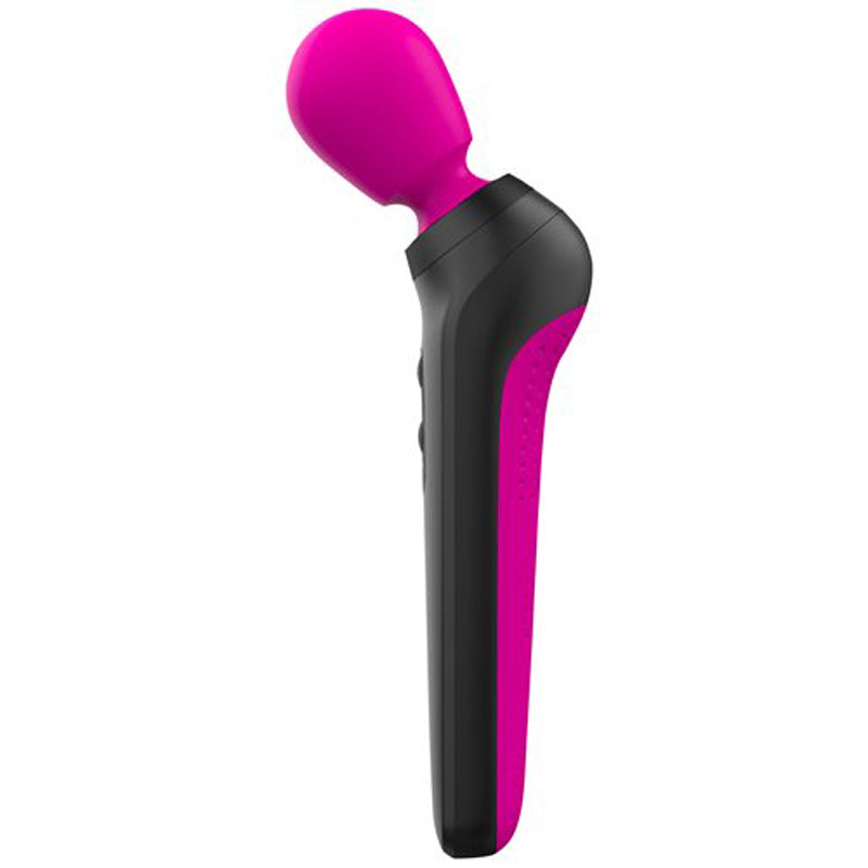 Palm Power Extreme Wand Pink showing ergonomic design and powerful massage head for intense pleasure.