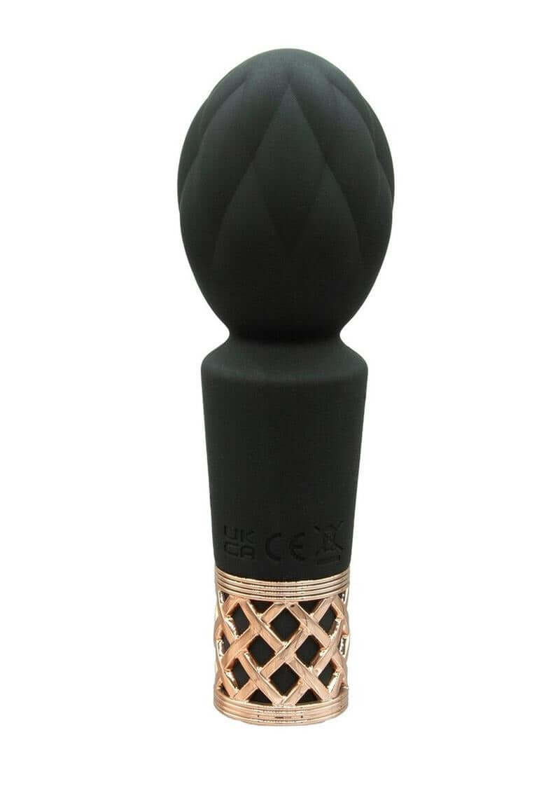 Pillow Talk Secrets Pleasure Rechargeable Wand Gold elegant mini massager with sleek design and powerful features.