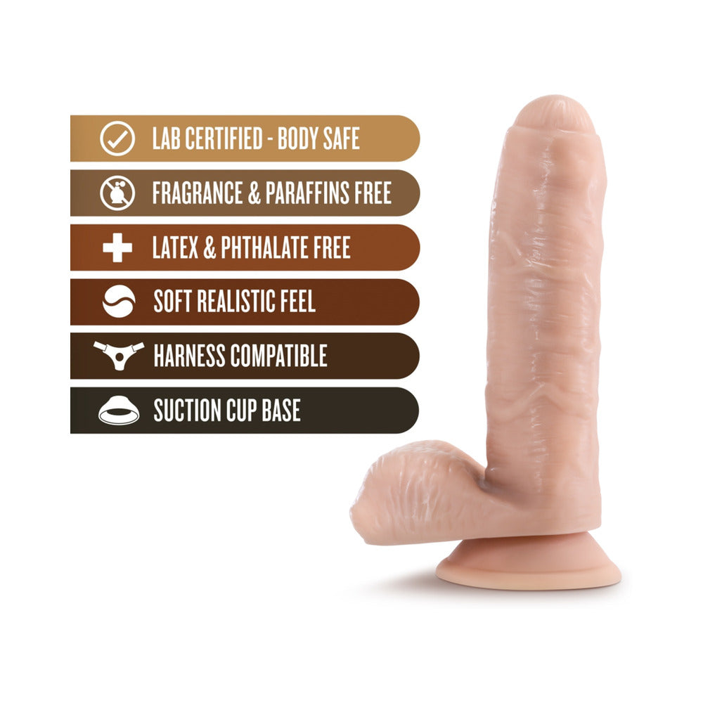Loverboy Tony The Waiter Realistic 7 inches Dildo with Balls Beige