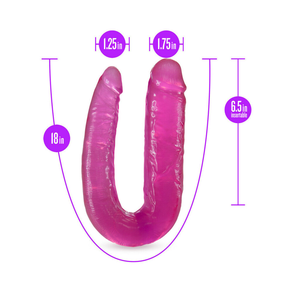 B Yours Double Headed Dildo 18 inches Pink