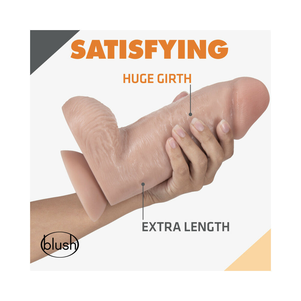 Dr. Skin Dr. Chubbs Realistic 10 inches Dildo with Balls Beige