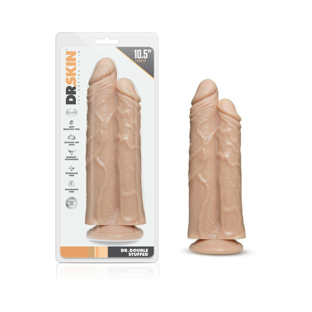 Dr. Skin Dr. Double Stuffed 10.5 inches Double Shaft Dildo Beige