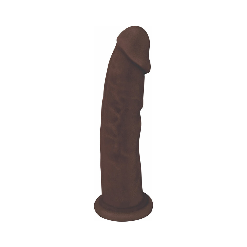 Curve Toys FLESHSTIXXX 6 inches Posable Dual Density Silicone Dildo with Suction Cup Brown