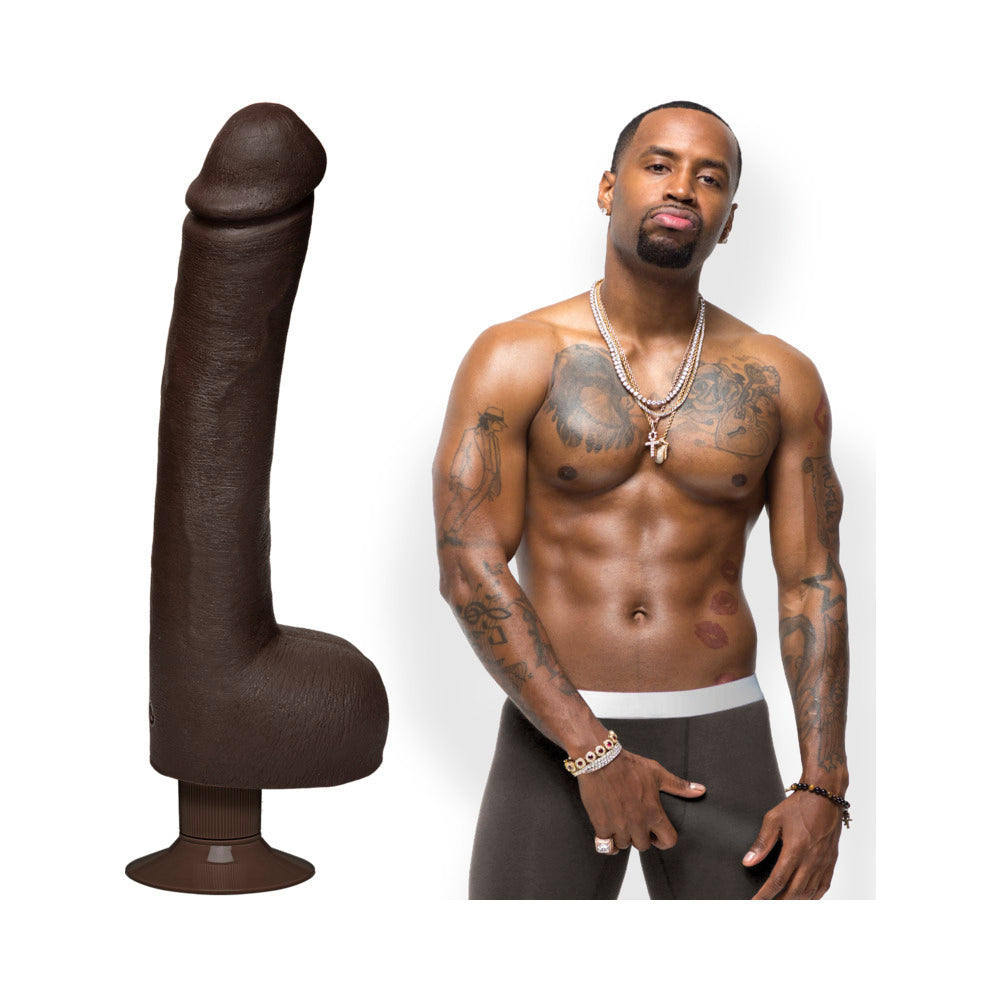 Signature Cocks Safaree Samuels Anaconda Vibrating Dildo 12 inches - Chocolate