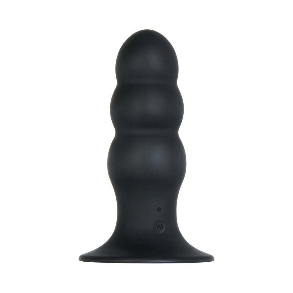 Evolved Kong Rechargeable Remote-Controlled Vibrating Silicone Anal Plug Black