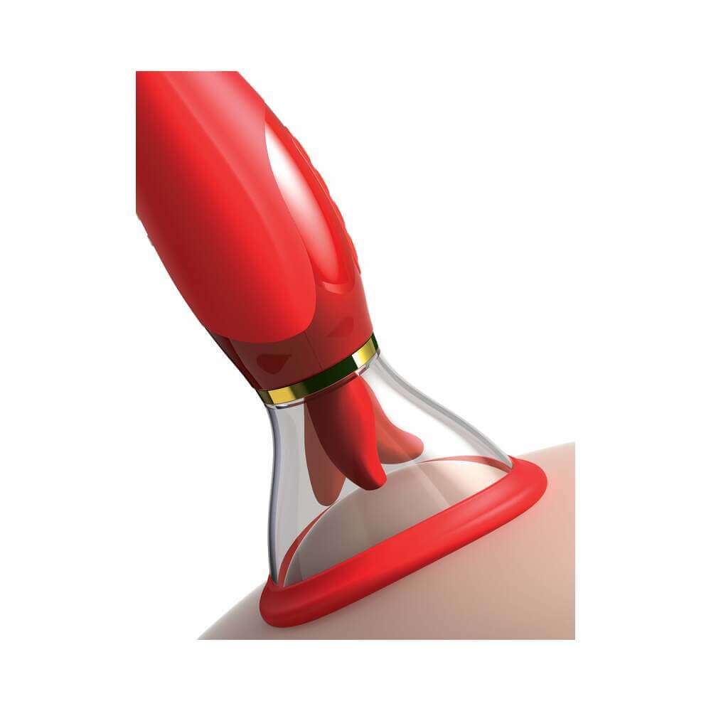 Fantasy For Her 24k Gold Luxury Edition Her Ultimate Pleasure Red personal massager in red and gold design