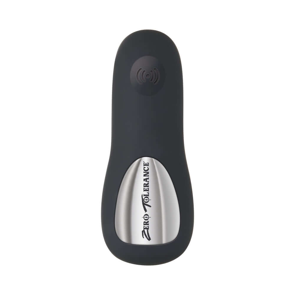 Zero Tolerance The Handyman Vibrating Prostate Massager shown from above, featuring sleek design and powerful controls.
