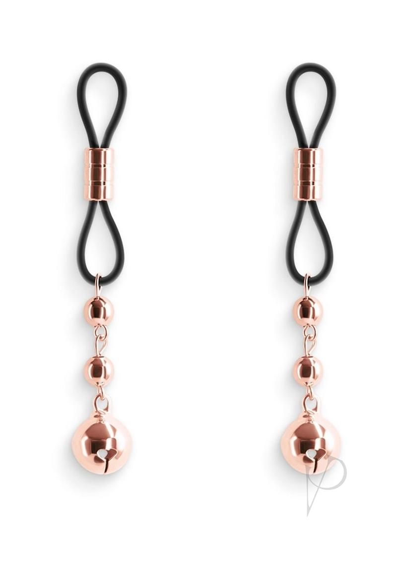 Bound Nipple Clamps D1 Rose Gold showcasing elegant design with adjustable pressure for enhanced nipple play.