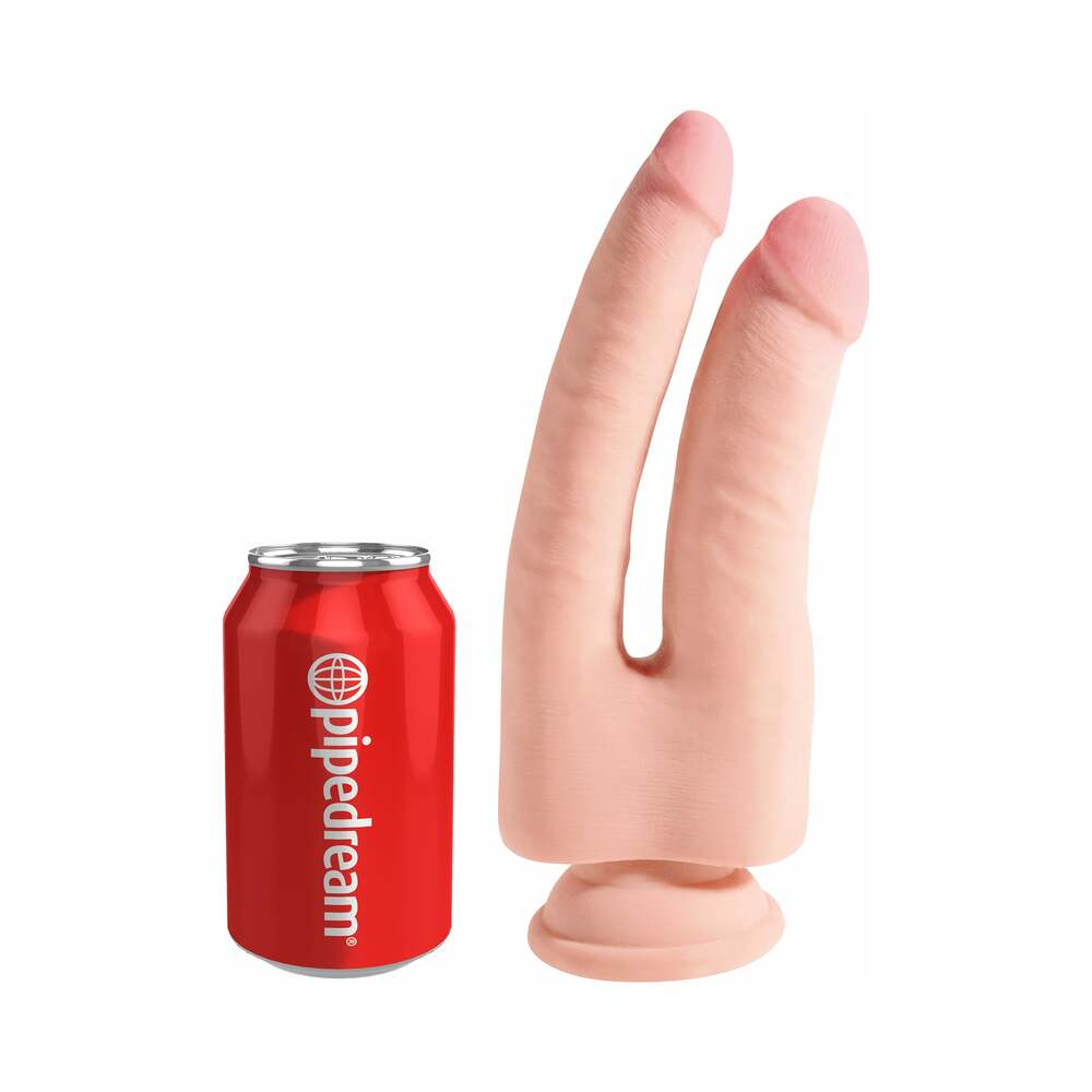 King Cock Plus Triple Density Double Penetrator 9.5 inches Realistic Dildo Beige