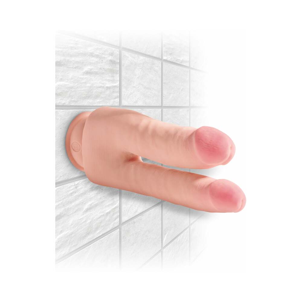 King Cock Plus Triple Density Double Penetrator 9.5 inches Realistic Dildo Beige