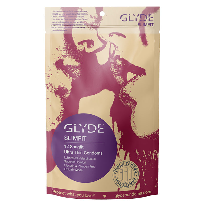 Glyde Slimfit (Snug-Fitting) Condoms 12 Pack