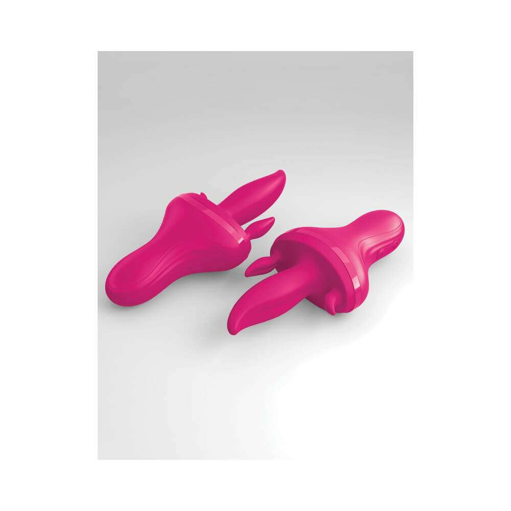 3Some Holey Trinity Triple Tongue Vibrator Rechargeable Silicone Red