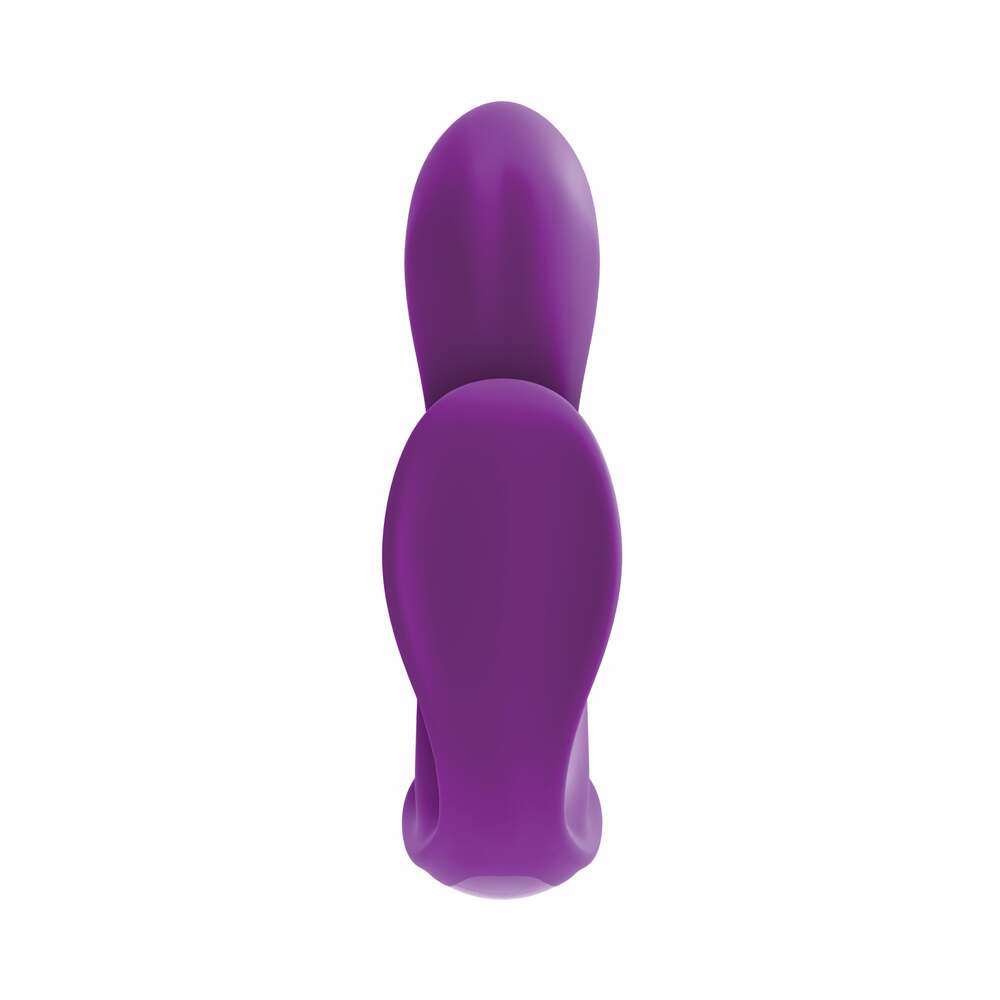 3Some Total Ecstasy Triple Stimulation Silicone Vibrator Purple