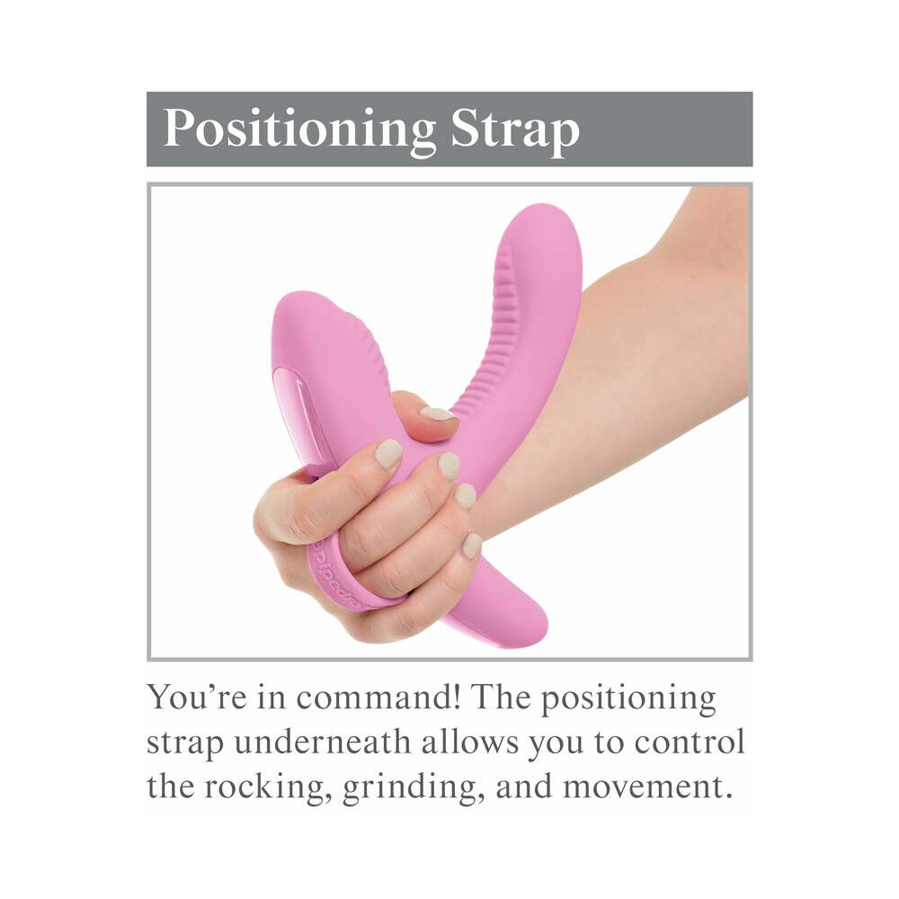 3Some Rock n' Grind Dual Stimulation Silicone Vibrator Pink