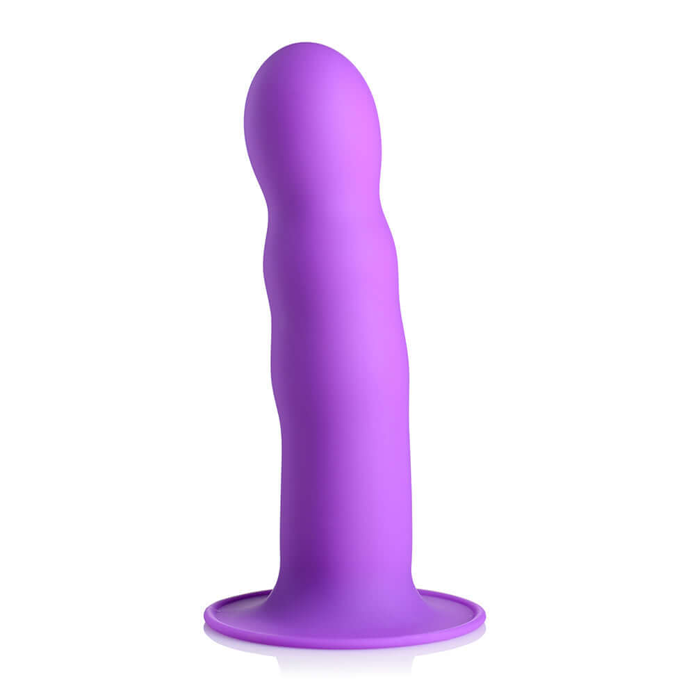 Squeeze-It Squeezable Wavy Dildo Purple